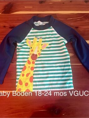 Baby Boden Appliqué Rash guard 18-24 mo